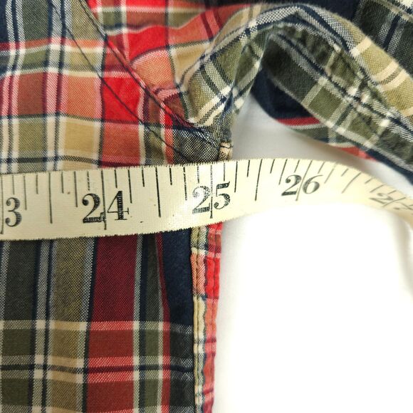 Vintage Chaps Ralph Lauren Mens XL Plaid Long Sleeve Button Down Button Up Shirt - Picture 7 of 9